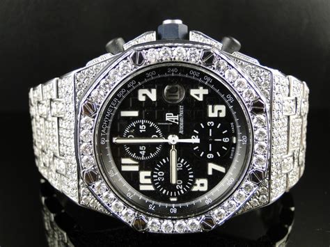 audemars piguet replica iced out|audemars piguet iced out skeleton.